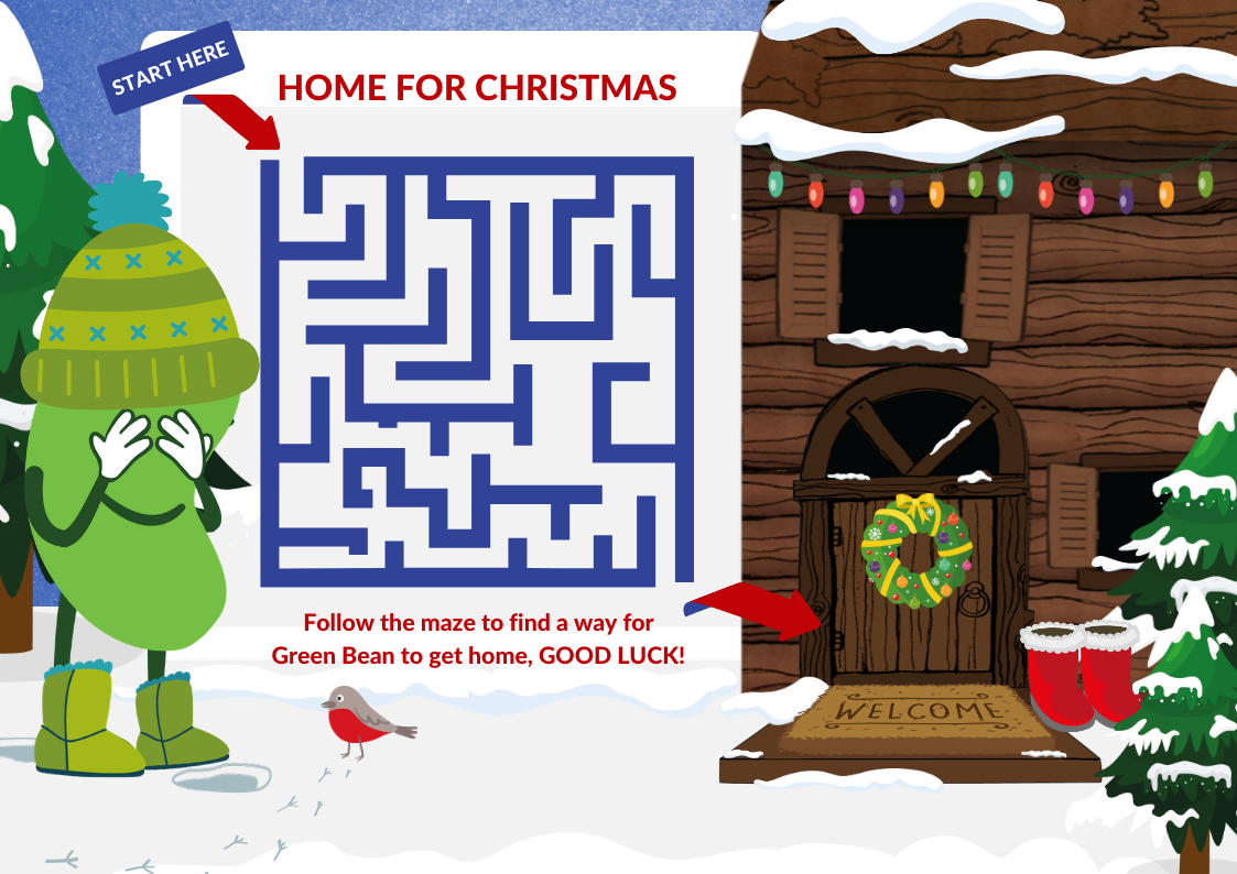 Green Bean Collection | Christmas Maze
